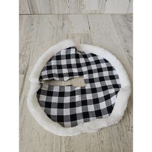 Enchanted Forest Mini tree skirt plaid black white Xmas decor